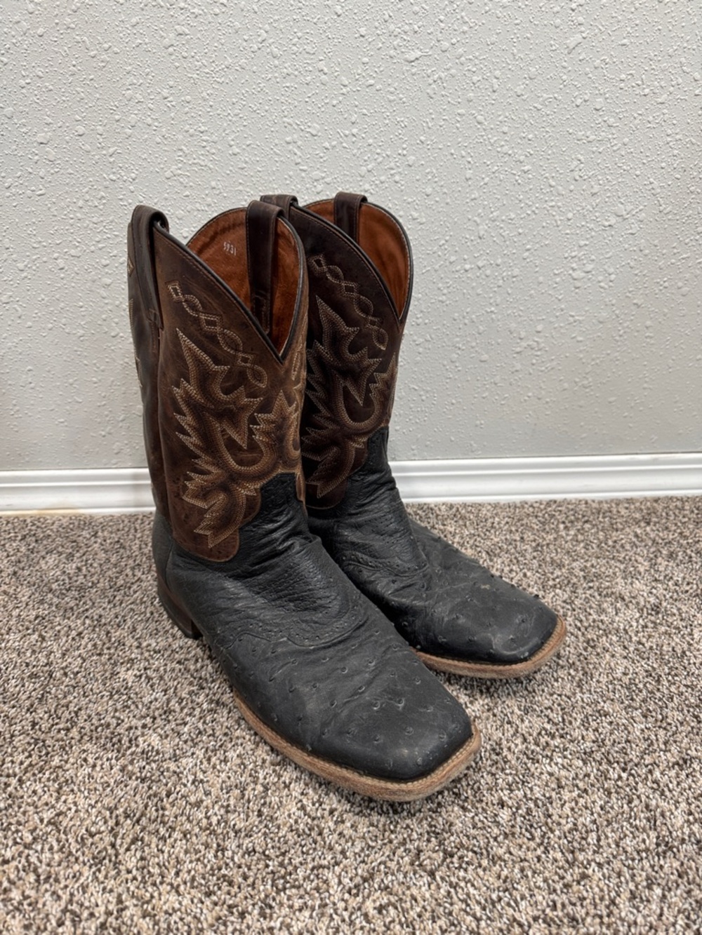 Dan Post Full Quill Ostrich Boots